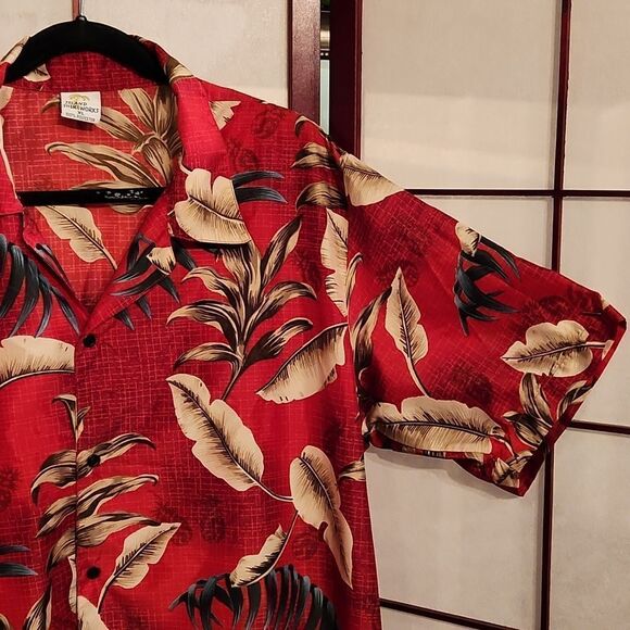 Island Shirtworks XL Hawaiian Button Up Top - Picture 2 of 7
